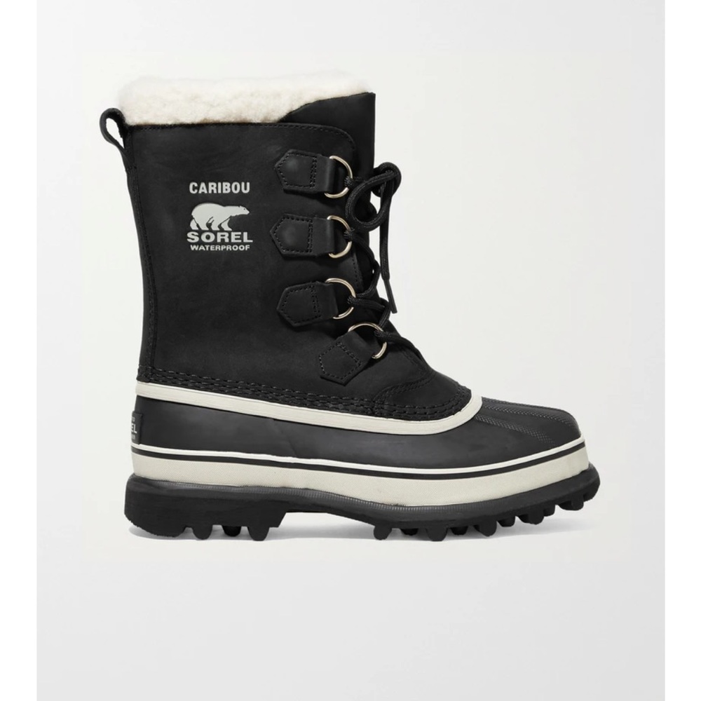 Sorel Caribou Nubuck and Rubber Boots - Size 7
